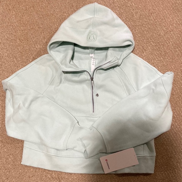 lululemon athletica Tops - NWT Lululemon mint scuba 1/2 zip